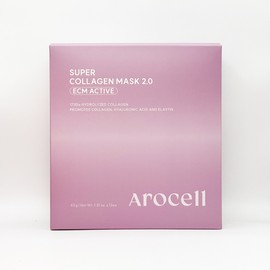 Arocell Super Collagen Mask 2.0 ECM Active 12 sheets 1 / 아로셀 슈퍼 콜라겐 마스크 2.0 이씨엠 액티브 12매 1개