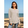 IVIR Women's Knit Jumpers V Neck Sweatshirt Ladies Casual Classic