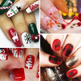 Nail Stickers Christmas,10 Sheets Christmas Nail Stickers Christmas,Father Christmas Nail Stickers Christmas Nail Stickers,Decoration Christmas Stickers Nails,Decoration Nail Design Accessories (B)