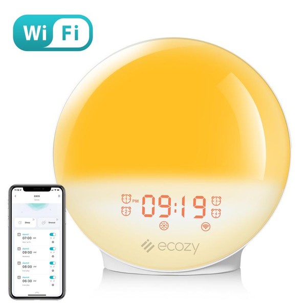 ecozy Sunrise Alarm Clock for Heavy Sleepers, Smart Wake Up