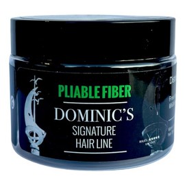 DOMINIC'S SIGNATURE HAIR LINE Pliable Fibre Molding Cream for Mens and Womens with Medium Hold and Matte Texture, White