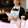 Server Books for Waitress, Leather Server Book with Zipper Pocket,