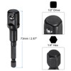 sourcing map 1/2" Drive 13mm 6-Point Deep Sockets 3" Length