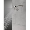 Delta 6-Setting Brushed Nickel Shower Head with High Pressure Spray,