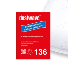 Megapack - 20 Staubfilterbeutel | Filtertüten | Staubbeutel (ca. 20L) passend für Thomas - 1120, 1120 comfort Staubsauger - dustwave® Markenstaubbeutel/Made in Germany