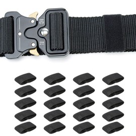 Pack Of 20 Elastic Belts Keeper Straps Organizers Belt Backpack Harnesses Strap Holder Retainer Band For Wide Belts Elastic Belt Holder
