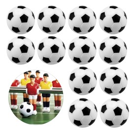 Yolistar Pack of 12 32 mm Mini Table Football Balls, Games and Gifts for Children, Table Football Balls, Replacement Balls, Football Gifts Boys, Football Game for Adults and Children, Black and White