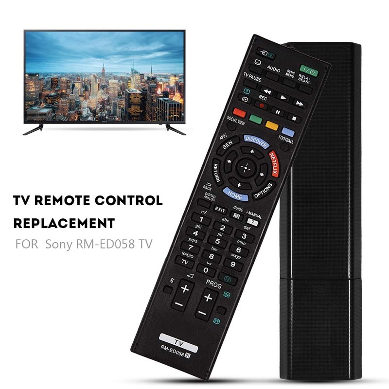 KooingTech RM-ED058 Remote, Remote Control Replacement, Black Remote Control for