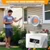 GRVEE Retractable Garden Hose Reel 1/2 In x 130 Ft