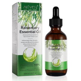 Rosemary Essential Advanced Oil for Hair Growth & Skin Care, Essential Oils Relieve Stress,Improve Hair Loss and Nourishes Scalp for Men & Women, 100% Pure & Natural.(60ml)