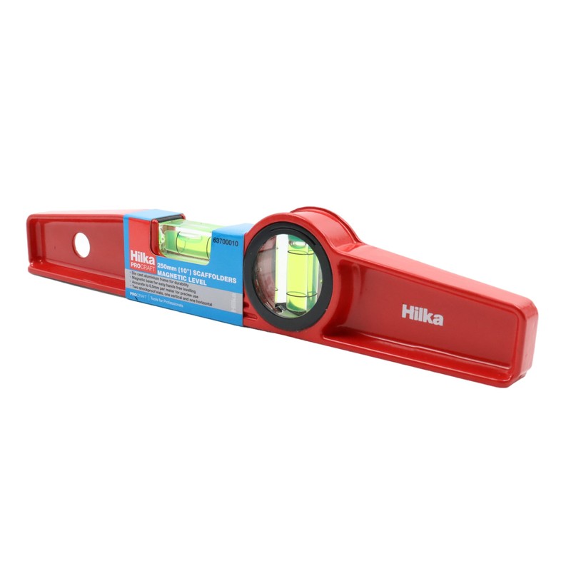 Hilka 63700010 250mm (10") Scaffolders Magnetic Level