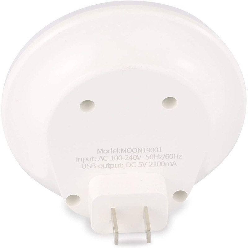 Dual USB Port LED Night Light for USB Charging Devices