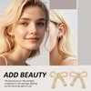 SIXDUTON Bow Earrings, 925 Silver Earrings for Women, Bow Stud