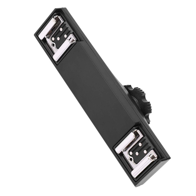 Quality Ultralight Dual Hot Shoe Splitter for SLR Camera Camcorder