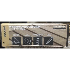 Huttig-Guard 1 Lbs.  Huttig-Guard 3-1/2”x #10 Pro Outdoor Decking Screw T-25 Star Drive Tan