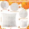 HunnmingRe 2 Pcs Fall Pumpkin Throw Pillow Covers 18x18 Inch