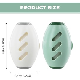 2-Pack Reusable Lint Roller, Washable Sticky Roller for Pet Hair, Portable Fur Buddies Hair Remover for Clothes, Carpets, Car Interiors, Super Sticky Lint Remover Ball for Cat and Dog Hair, Dust (Gree