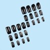 SINHOT Square Press on Nails Medium Fake Nails Glossy Glue