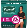 Depend Fresh Protection Adult Diapers, Incontinence & Postpartum Bladder Leak