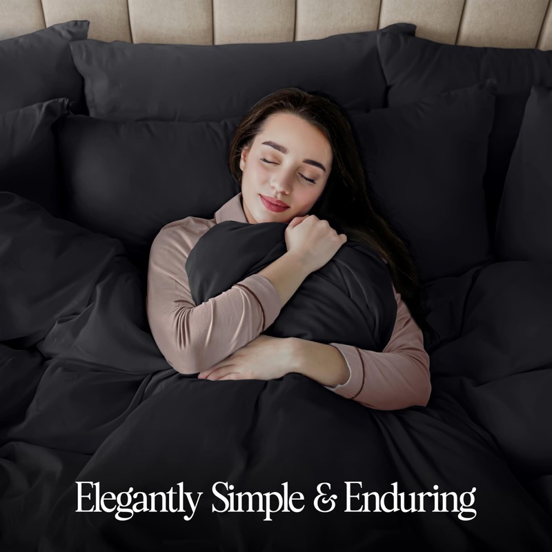 Utopia Bedding Duvet Cover Double with Pillow cases - Soft