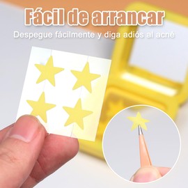 Parches para Acné Estrellas,Estrellas Pimple Patch,Parches Estrellas Acne,Parches Hidrocoloides Absorbentes, para Eliminar el Acné y Las Imperfecciones (32 Piezas)