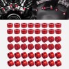 Unbranded Red Engine Bolt Kit For Harley Touring Sportster Trike