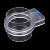 Transparent Acrylic Durable Adjustable Aquarium Fish Feeder Fish Tank Tiepiece