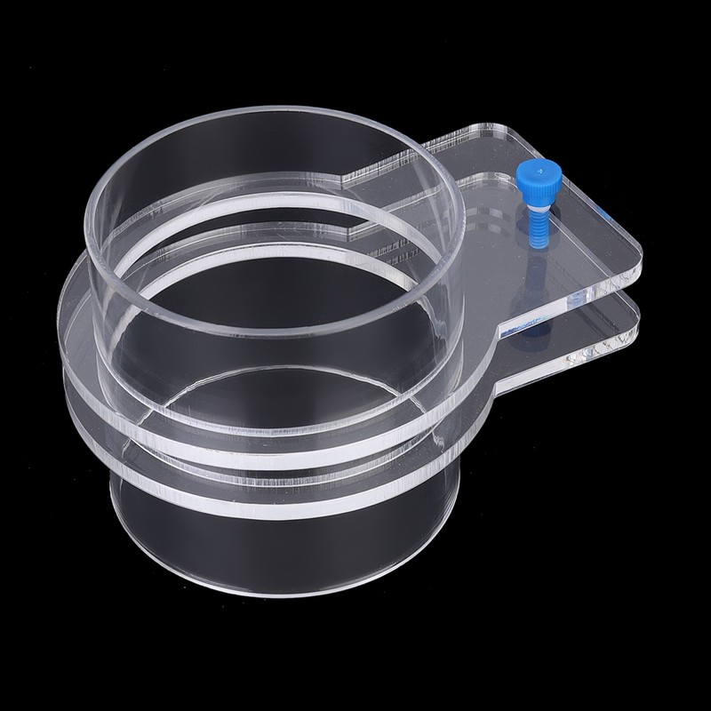 Transparent Acrylic Durable Adjustable Aquarium Fish Feeder Fish Tank Tiepiece