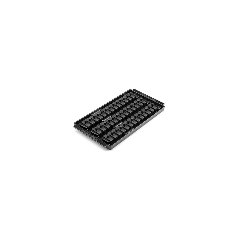 TEKTON 1/4 Inch Drive 3-Rail Socket Organizer Set, Black (39-Tool)