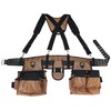 ZAKCO Professional 1680D Polyester Tool Belt with Suspender, Strudy Tool