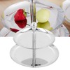Fruit Tray Stainless Steel 2 Layers Multifunctional Durable Self Service