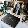 Funeral Guest Book for Celebration of Life, Elegant Black