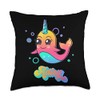 ADLEY MERCH NARWHAL DESIGN Throw Pillow