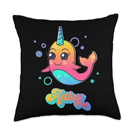 ADLEY MERCH NARWHAL DESIGN Throw Pillow