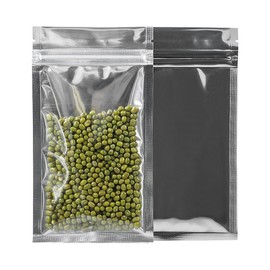 GooGou Resealable Zip Mylar Bag Food Storage Aluminum Foil Bags Smell Proof Pouches 100pcs (2.75x5.1 in)