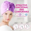 Microfiber Drying Hair Towel Twist and Dry Towel - Pink