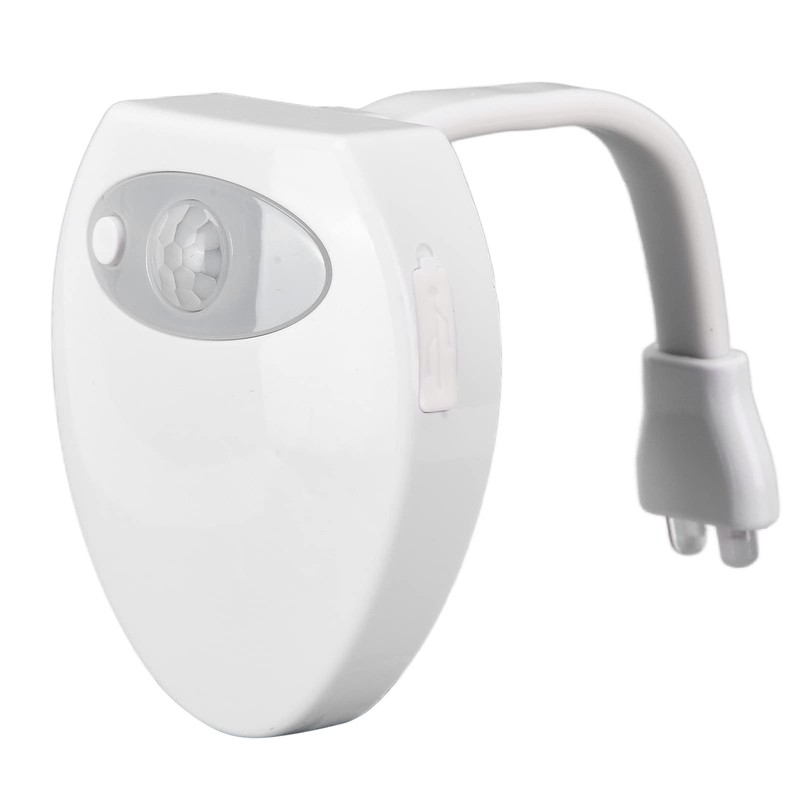 Hilitand Toilet Light, Motion Sensor Dual LED Ceramic Texture Toilet
