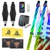 Ehaho 2 Pack 1FT LED Whip Lights With Spring Base,