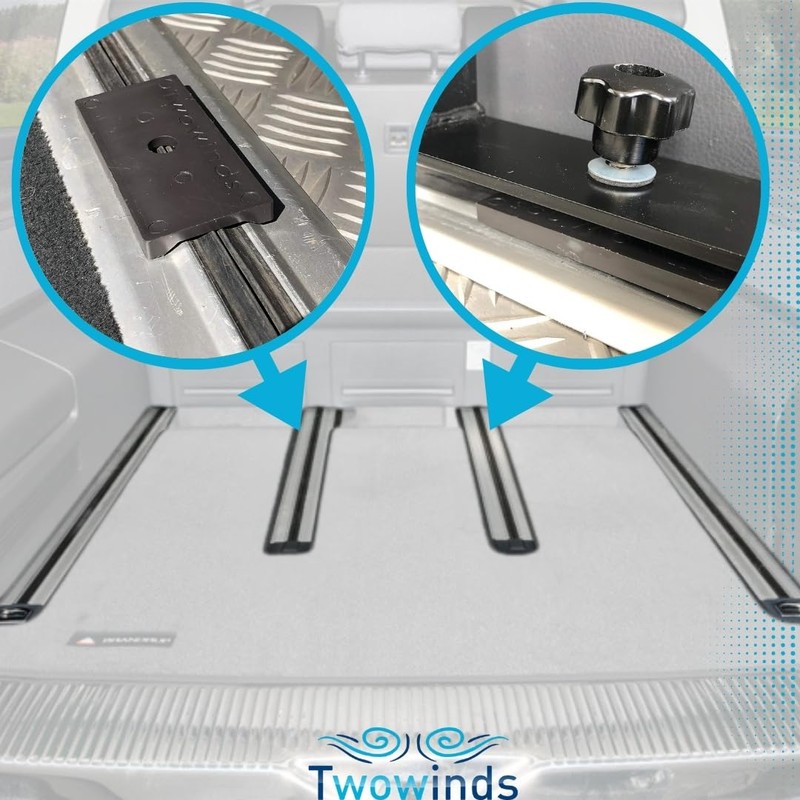 Twowinds 4 x Guide Holder, Multiflex Board T5 T6 Multivan