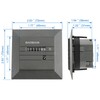 Baomain Hour Meter 0~99,999.99 Hours 50Hz for Time and Light
