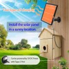 Bird House with WiFi Camera Solar Powered for Wireless Outdoors,