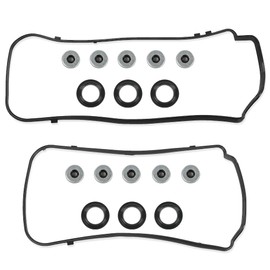 GRAND ORANGE Valve Cover Gasket Seals Set Compatible with Acura MDX RDX RL TL 3.5L 3.7L 2010 2011 2012 2013 2014/Honda Accord 3.5L 2008-2014 VS50773R, VS50558