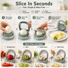 2 PCS Egg Slicer, Egg Cutter for Boiled Eggs, Hard