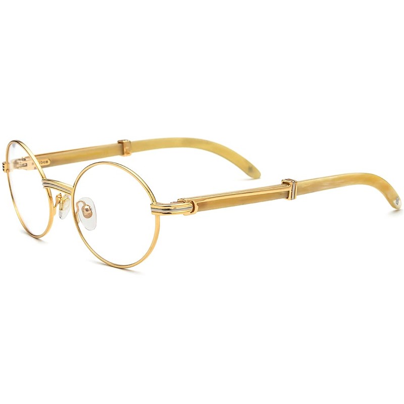 HEPIDEM 100% Really Buffalo Horn Glasses Frame for Men, Luxury
