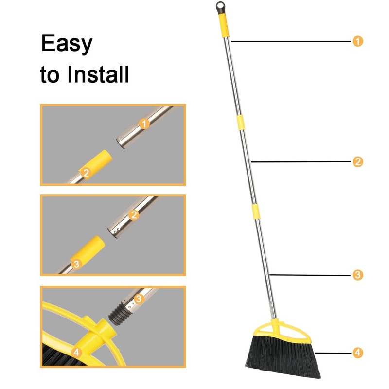 Long Handle Indoor Angle Broom Soft Floor Sweeping Brooms Kitchen