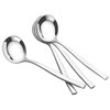 Knifefish 4 Pcs Soup Ladle Spoons, Stainless Steel Sauce Ladle,