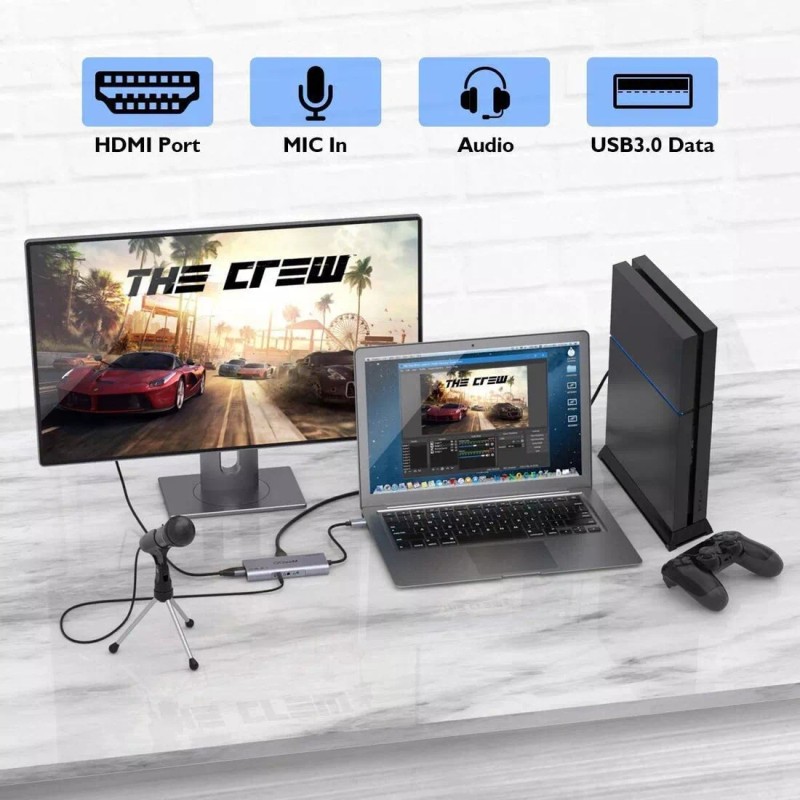 QGeeM HDMI to USB 3.0 Game Capture Card 1080P 60fps