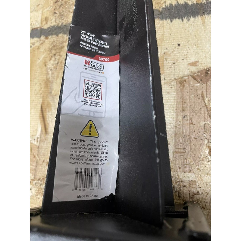 Oz-Post 24 in. Bulk Galvanized Steel Mailbox Post Anchor