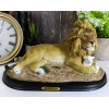 Christian Inspirational Lion and The Lamb Statue With Base And