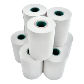 50 Rollos Papel Térmico Miniprinter 57x40 Impresora 58mm Color Blanco                                                                                 